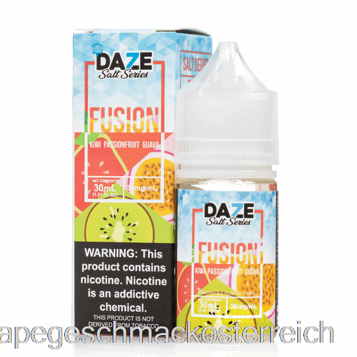 Geeiste Kiwi-Passionsfrucht-Guave – 7 Daze-Fusion-Salze – 30 Ml, 50 Mg Vape-Geschmack